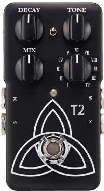 TC ELECTRONIC T2 Reverb - Entrées, sorties et commandes - 1