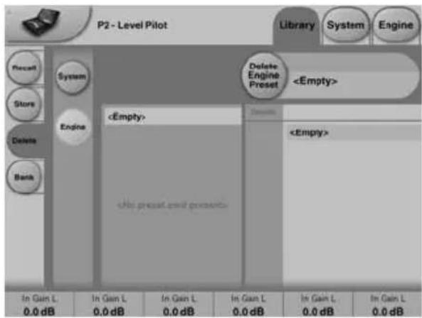 TC ELECTRONIC P2 Level Pilot - Pour supprimer un Preset - 1