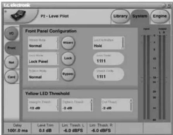 TC ELECTRONIC P2 Level Pilot - Pour calibrer : - 1