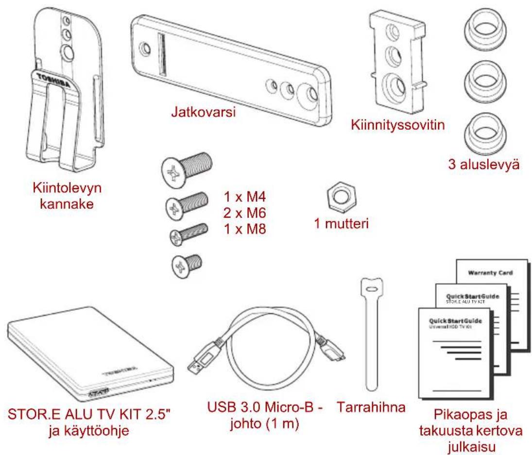 TOSHIBA STOR.E Alu TV Kit - Tarkista toimitussisältö - 1