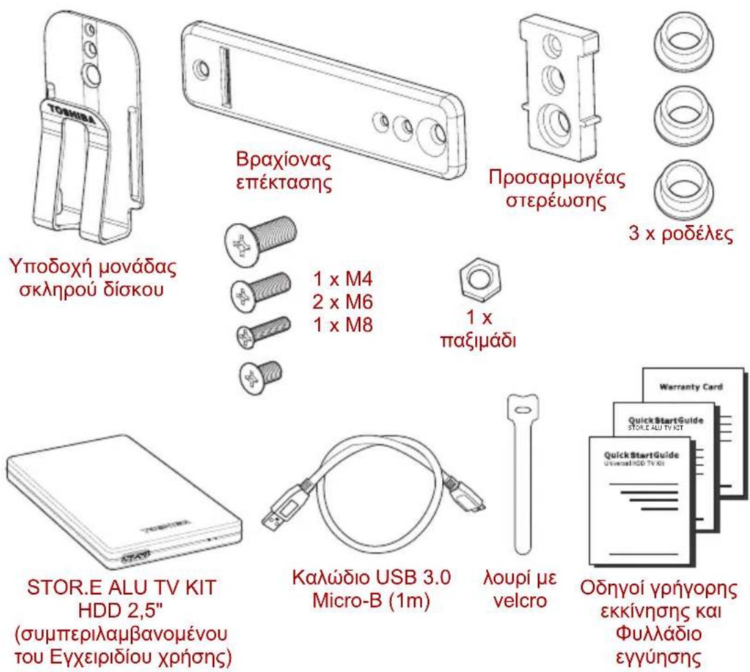 TOSHIBA STOR.E Alu TV Kit - Ελέγξτε τα εξαρτήματα - 1