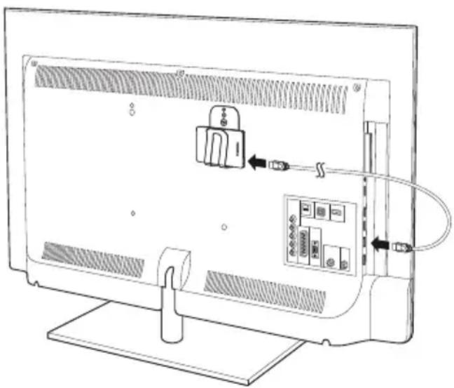 TOSHIBA STOR.E Alu TV Kit - Connexion du lecteur au téléviseur - 1