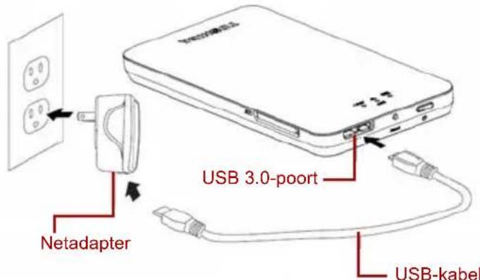 TOSHIBA Canvio AeroMobile - De Canvio AeroMobile opladen - 1