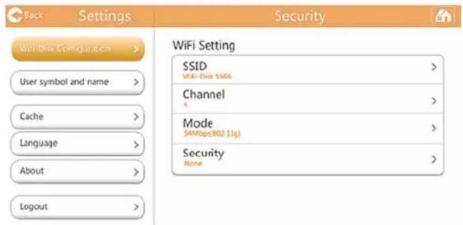 TOSHIBA Canvio AeroMobile - Ustawenia bezprzewodowej sieci LAN w aplikacje - 1