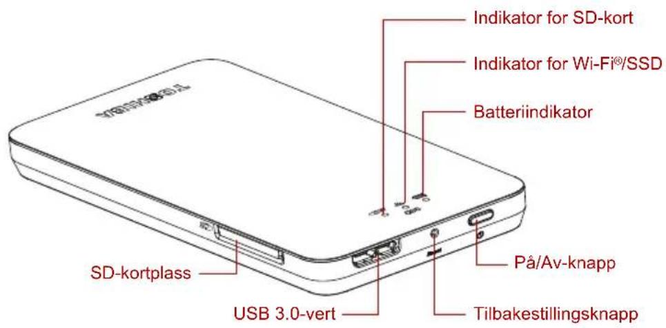 TOSHIBA Canvio AeroMobile - MERK Batterilevetiden kan variere avhengig av bruk. - 1