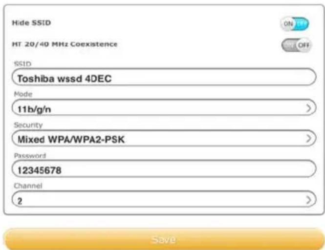 TOSHIBA Canvio AeroMobile - Paramétrage réseau local sans fil pour un navigateur - 1
