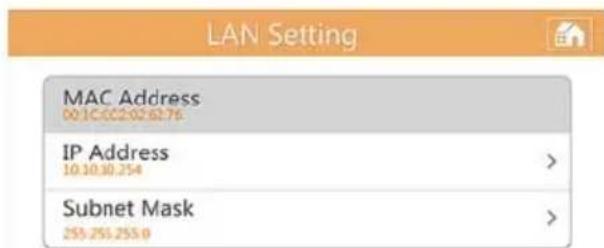 TOSHIBA Canvio AeroMobile - LAN Settings (LAN beállitások): - 1