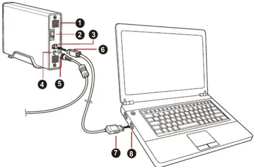 TOSHIBA STOR.E Alu 2S - Připojeni Jednotky k počitači - 1