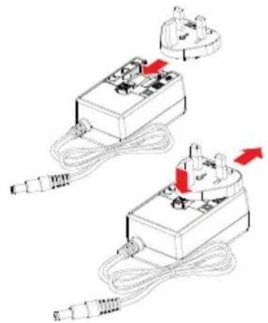 TOSHIBA Canvio Desk - Instalowanie i usuwanie wymiennych wtyczek - 2