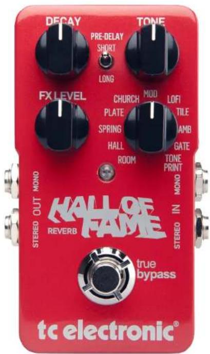 TC ELECTRONIC Hall of Fame Reverb - Entrées, sorties et commandes - 2
