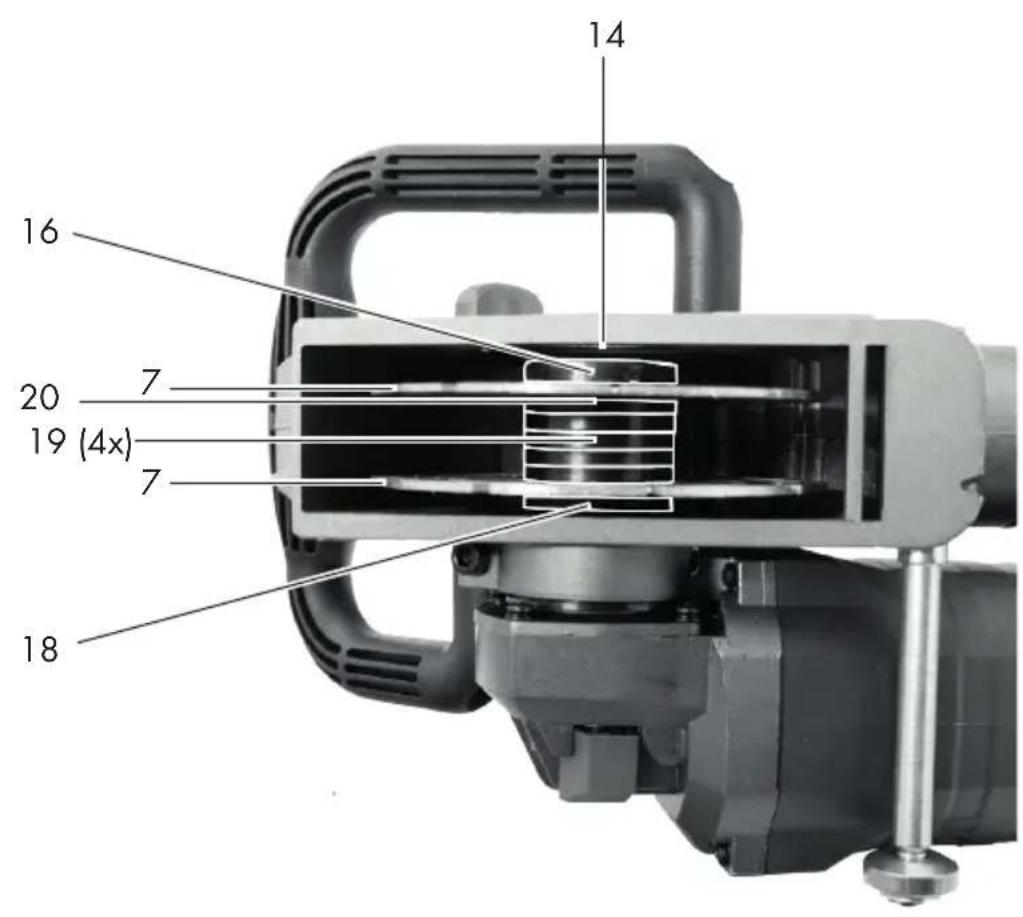 PARKSIDE PMNF 1500 A1 - Vue éclatée • Vykres nahradnych dielov Explosietekening • Rysunek samorozwijajcy Rozvinuté náčrtky • Vykres nahradnych dielov Eksplosionstegning • Plano de explosión - 3