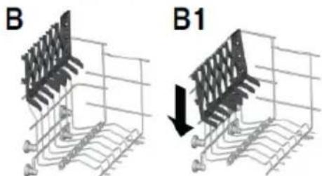 ROSIERES RI 6E4L0FB47 - Utilisation du panier supérieur - 2