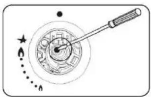 ROSIERES TR631NOX1 - CAZUL 2: reglarea surubului invizibil (consultati figura 3B) - 1