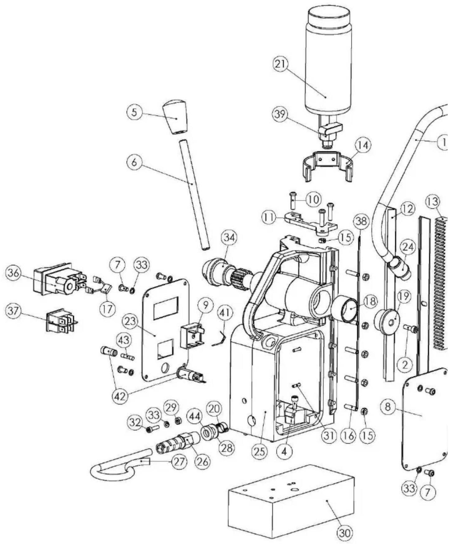 MAKITA HB350 - PIÉCES DÉTACHÉES HB350 - 1