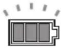 MAKITA VC005GLZ - Indicação da capacidade restante da bateria - 1