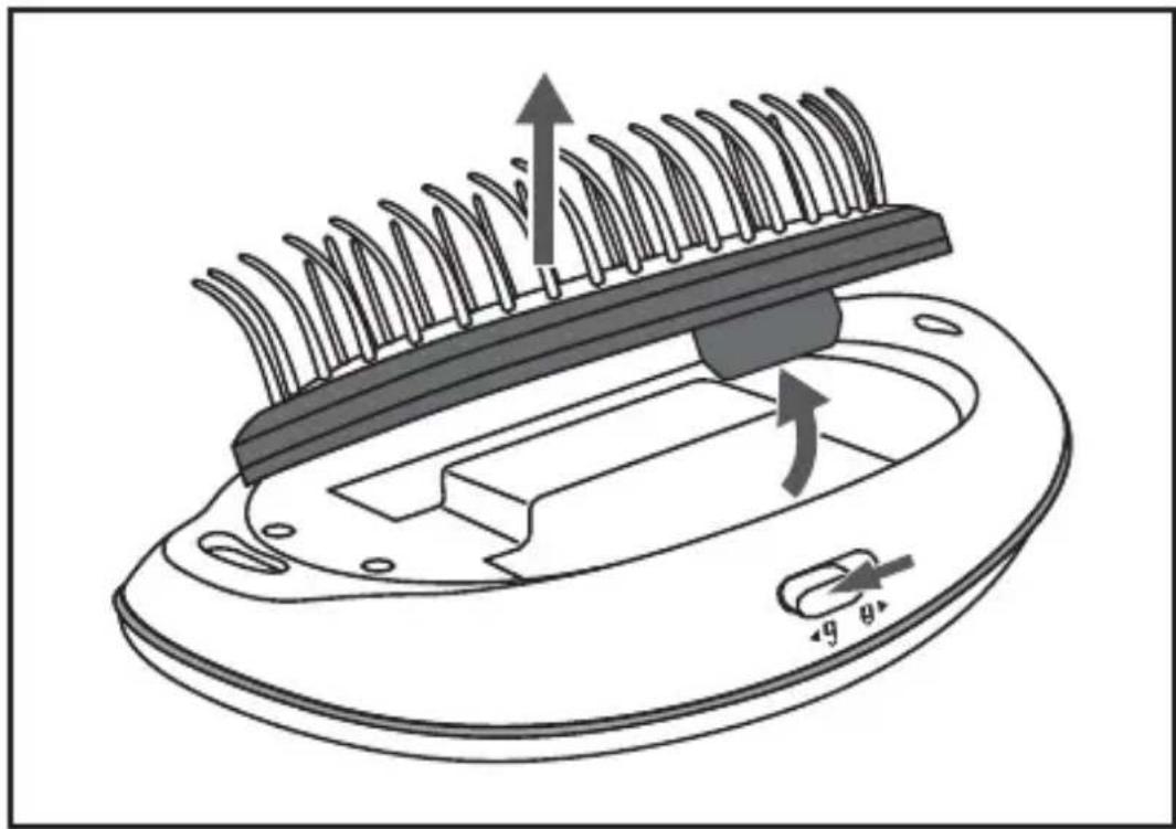 SILVERCREST SHI 1.5 A1 - Bürstenkissen abnehmen/aufstecken - 1