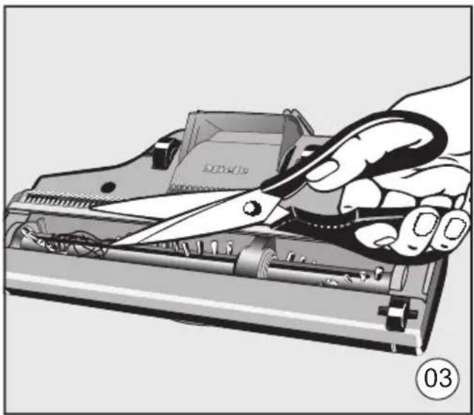 MIELE Compact C1 Turbo Team - Removing threads and hairs (Fig. 03) - 3
