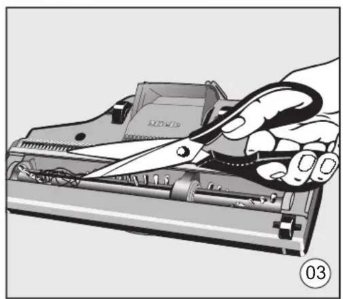 MIELE Complete C3 Calima - Removing threads and hairs (Fig. 03) - 3