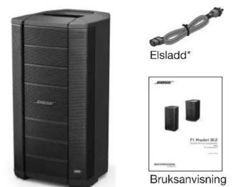 BOSE F1 Powered - Innehållet i kartongen - 1