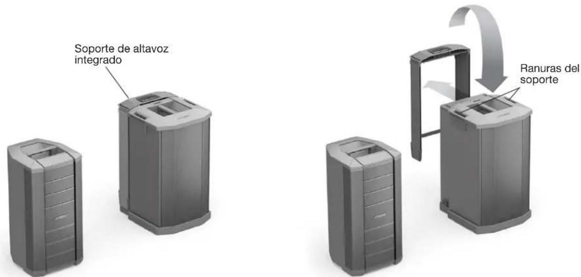 Soporte de altavoz integrado Ranuras del soporte