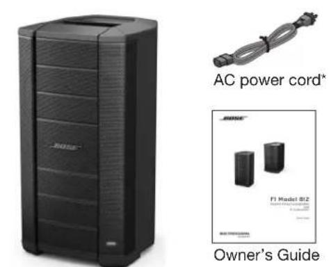 BOSE F1 Powered - Carton Contents - 1