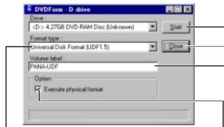 PANASONIC LFD321 - Elemente des Fensters - 1