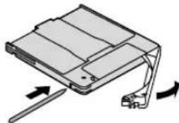 PANASONIC LFD321 - To remove discs from TYPE2 cartridges - 2