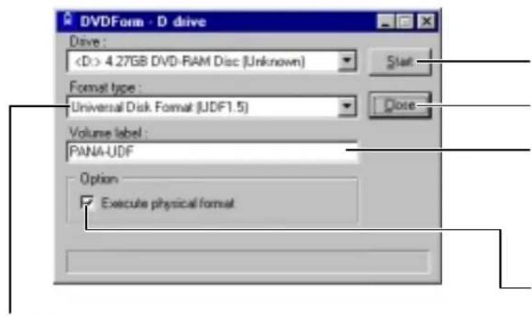 PANASONIC LFD321 - Parts of the window - 1