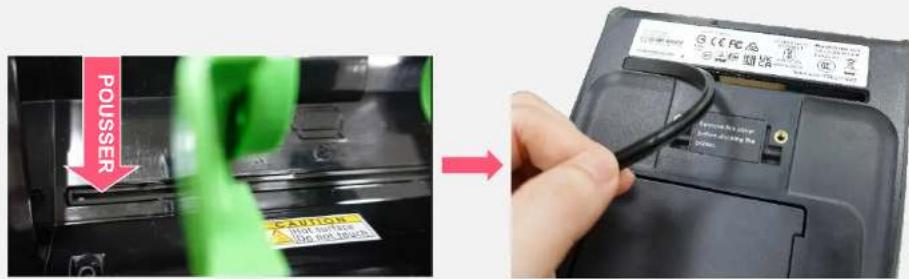 TSC Alpha40L - Chargement des consommables externes - 1