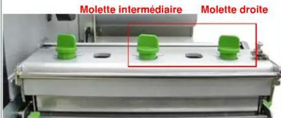 TSC TTP2610MT - Ajustez la molette de réglage de la pression de la tête d'impression - 1