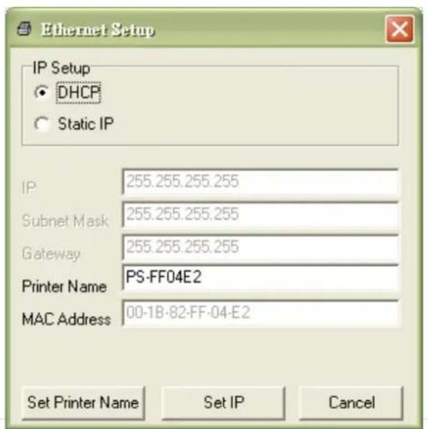 TSC TTP2610MT - Utiliser l'interface RS-232 pour configurer l'interface Ethernet. - 4