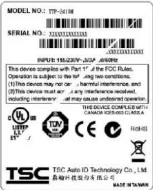 TSC TTP2610MT - 4,2 Réglage fin du mécanisme pour éviter les plis au niveau du ruban - 3