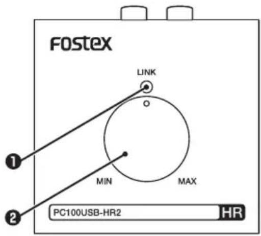 FOSTEX PC100USBHR2 - 各部の名称 - 1