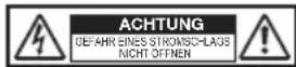 FOSTEX PC100USBHR2 - ■ WARNUNGEN und VORSICHTSMASSREGELN - 1