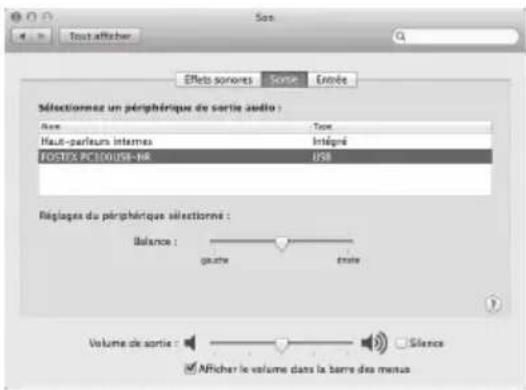 FOSTEX PC100USBHR2 - Réglages du périphérique de sortie Réglages avancés - 2