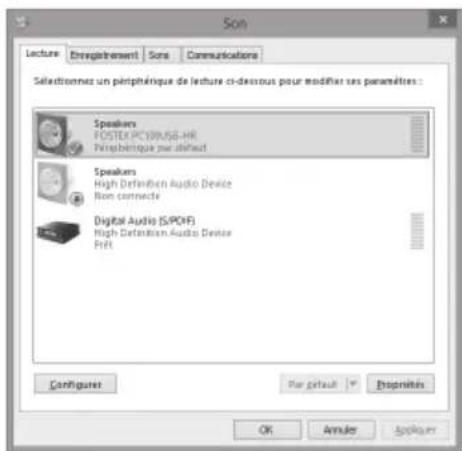 FOSTEX PC100USBHR2 - Réglages du périphérique de sortie Réglages avancés - 1