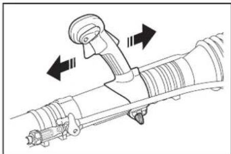 DOLMAR SP7650.4R - Regolazione dell'impugnatura di controllo - 1