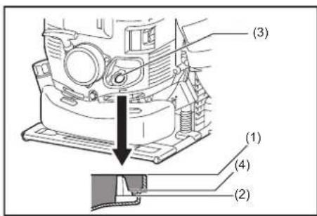 DOLMAR SP7650.4R - Überprüfen und Nachfüllen von Motoröl - 1