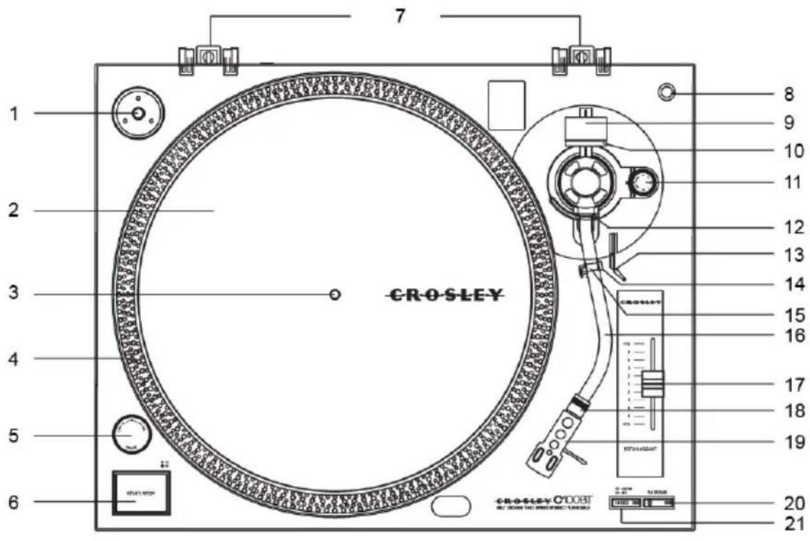 Crosley C100BT - Descripción del producto - 1