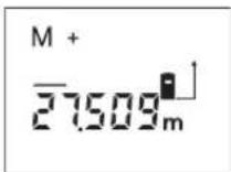 BOSCH DLE 40 Professional - Storing/Adding Measured Values - 1