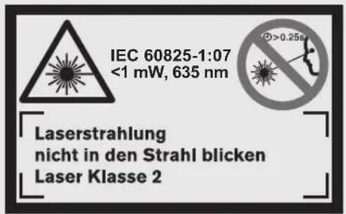 BOSCH DLE 40 Professional - Indicações de segurança - 2