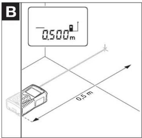 B 0.500m 0.5 m