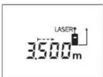 BOSCH DLE 40 Professional - Nuolatinis matavimas (žr. pav. D) - 1