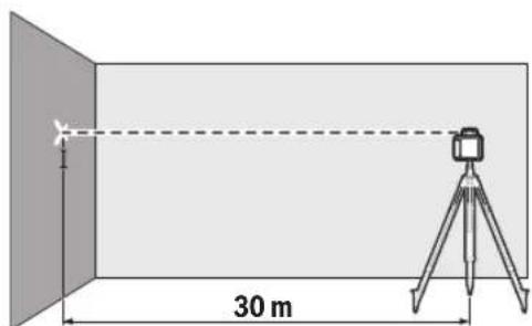 BOSCH GRL 250 HV Professional - Kontrola présnosti nivelace pri vodorovné poloze - 1