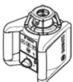 BOSCH GRL 250 HV Professional - Mittalaitteen asettaminen käytöalustalle - 1