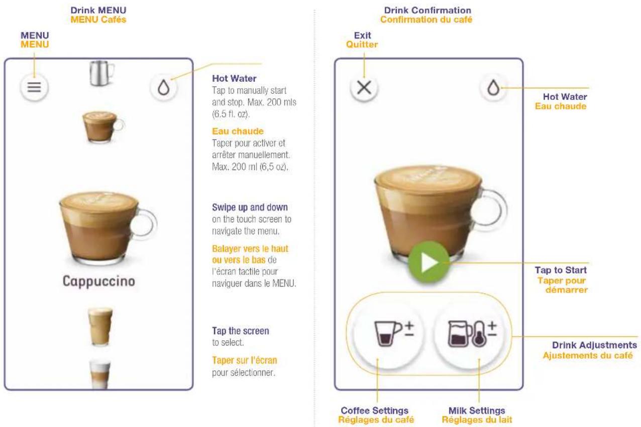 BREVILLE Creatista Pro BNE900 - Drinks MENU & Selection / MENU Cafés & sélection - 2