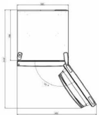 HOOVER HOCE7618DX - Wymagana przestrzeń - 1