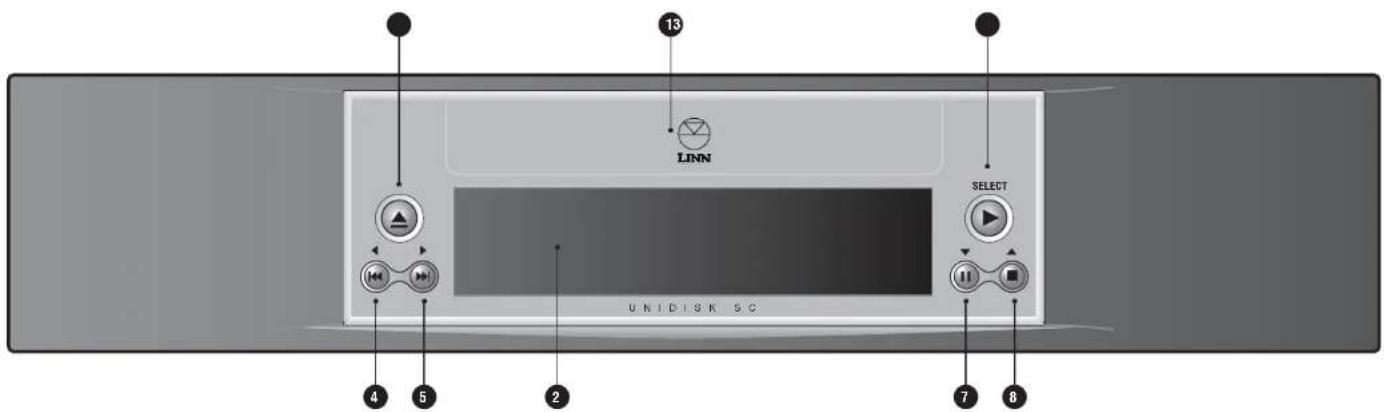 Linn Unidisk SC - Panneau avant et télécommande - 1