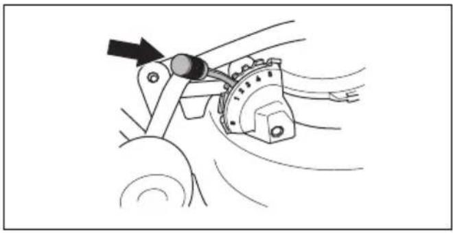 HUSQVARNA R 112iCX - Levier de hauteur de coupe - 1