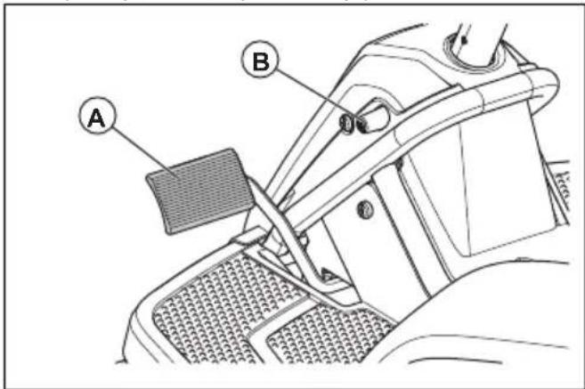 HUSQVARNA R 112iCX - De parkeerrem controleren - 1